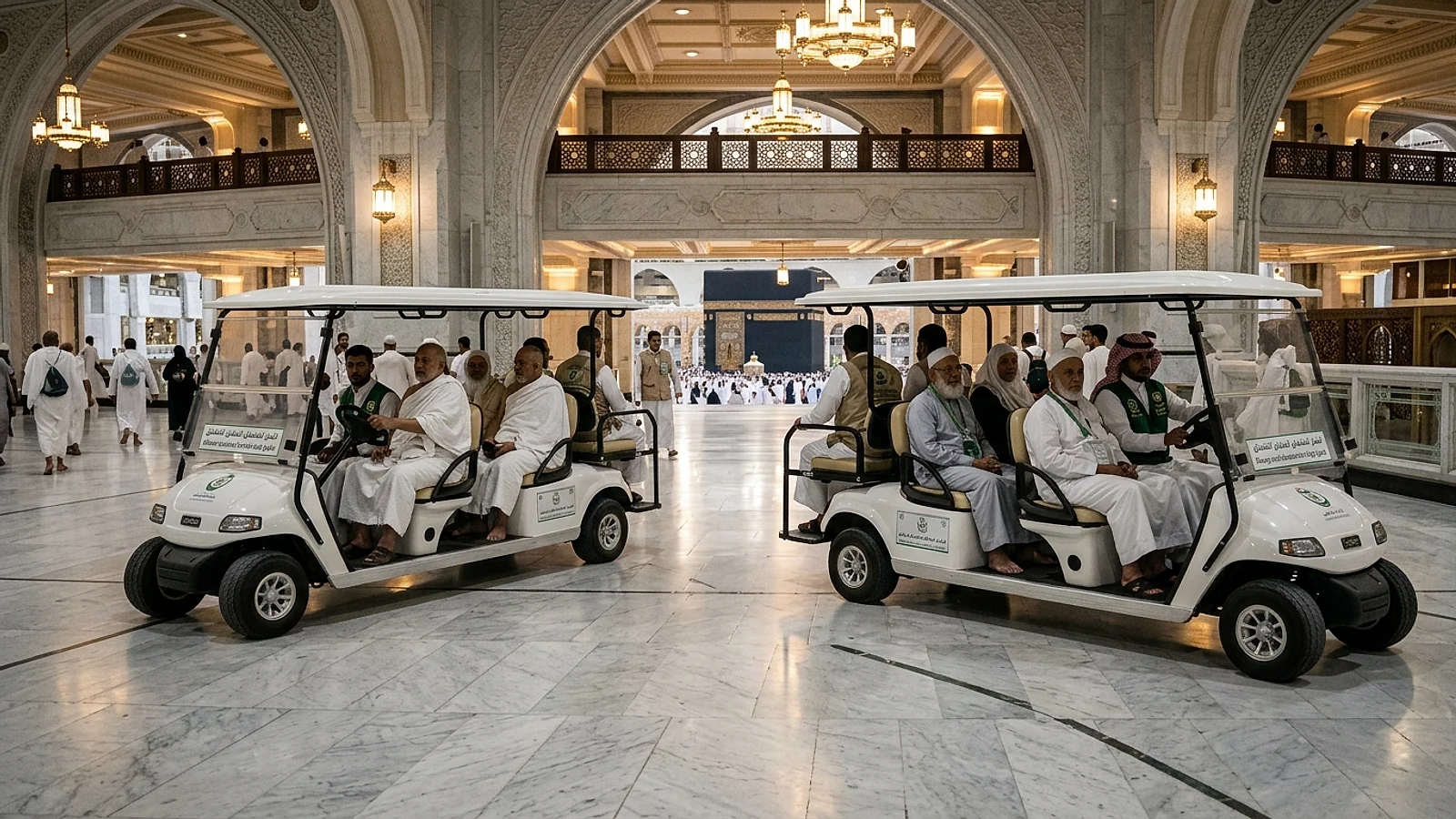 حجز عربات الجولف للطواف والسعي